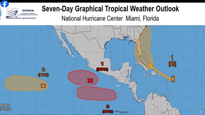 Pronostican lluvias y ráfagas de viento en Nicaragua para los próximos días