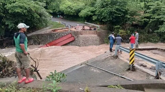 Intensas lluvias afectan a nueve municipios del país